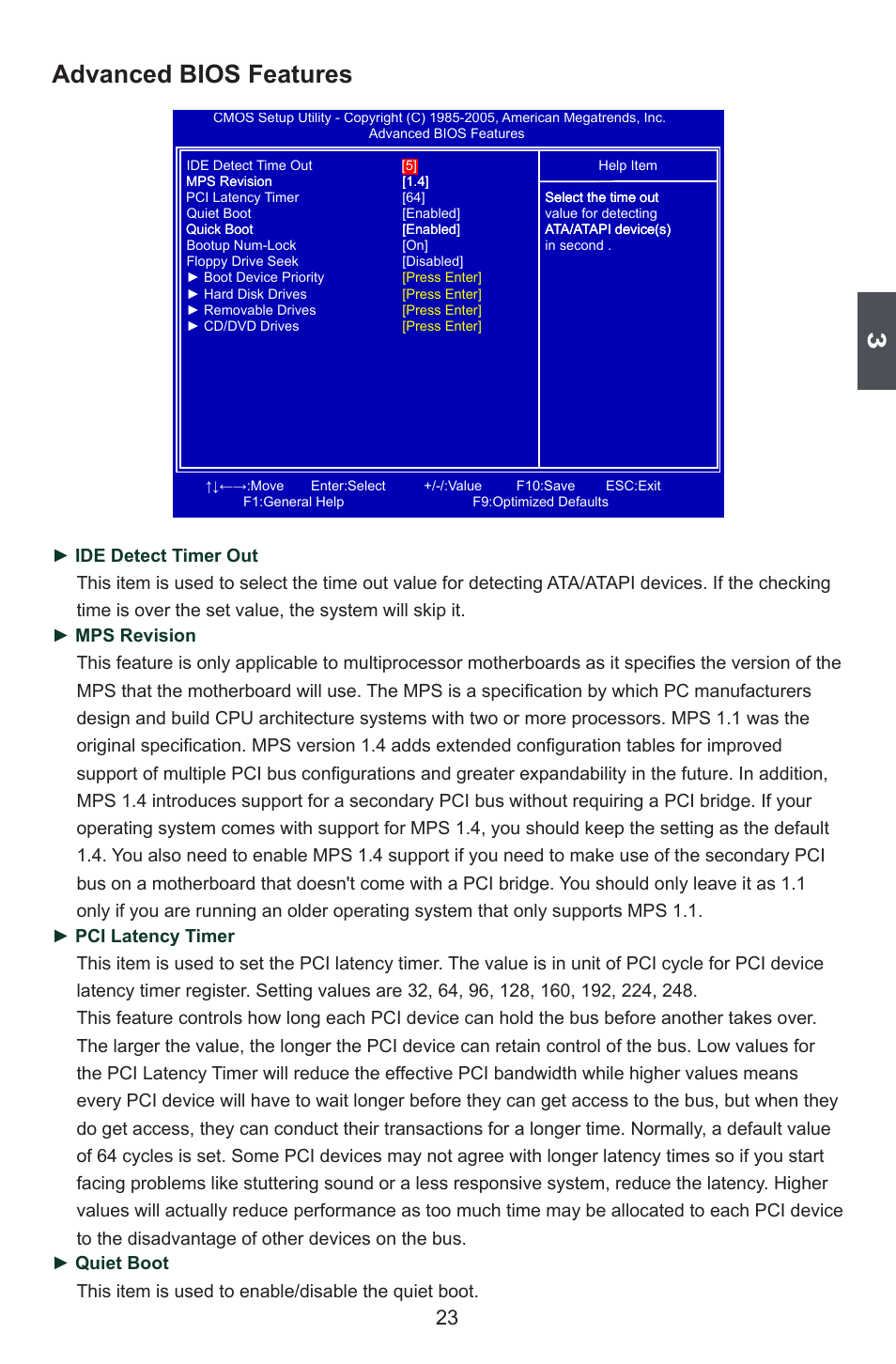 Advanced bios features | Foxconn A78AX-K User Manual | Page 30 / 106