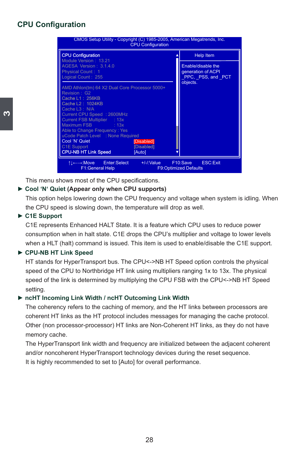 Cpu configuration | Foxconn A78AX-K User Manual | Page 35 / 106