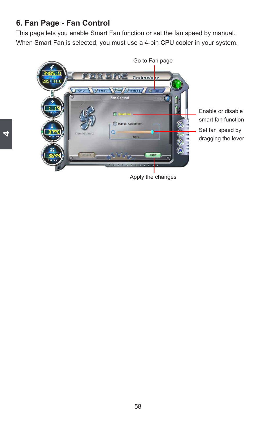 Fan page - fan control | Foxconn A78AX-K User Manual | Page 65 / 106