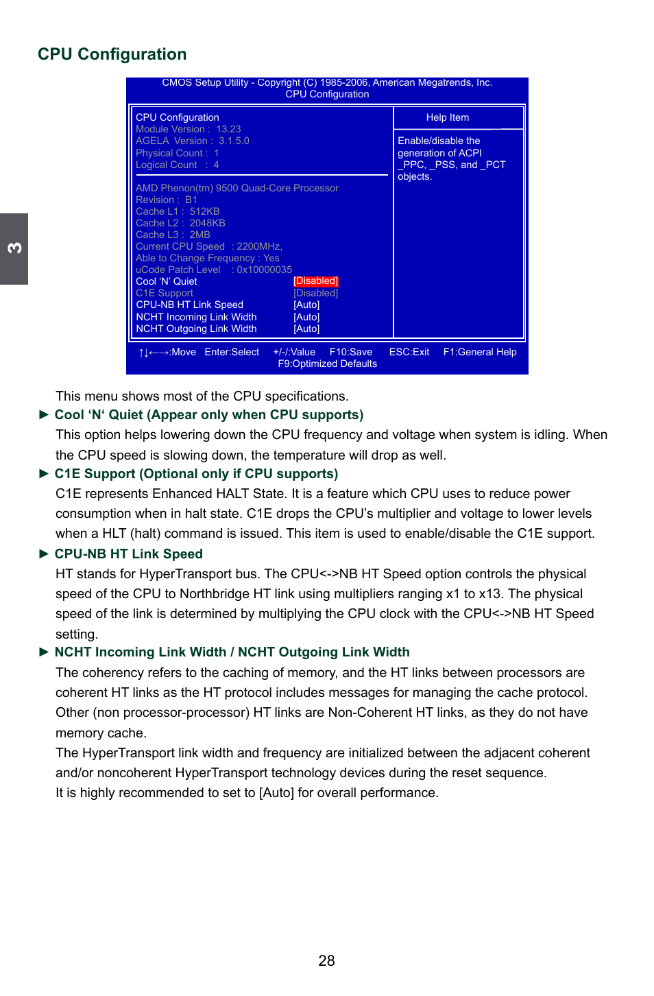 Cpu configuration | Foxconn A7GMX Series User Manual | Page 35 / 106