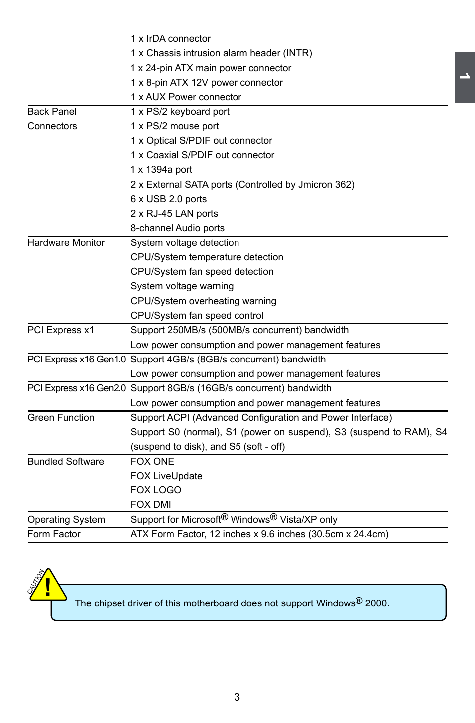 Foxconn A79A-S User Manual | Page 10 / 115