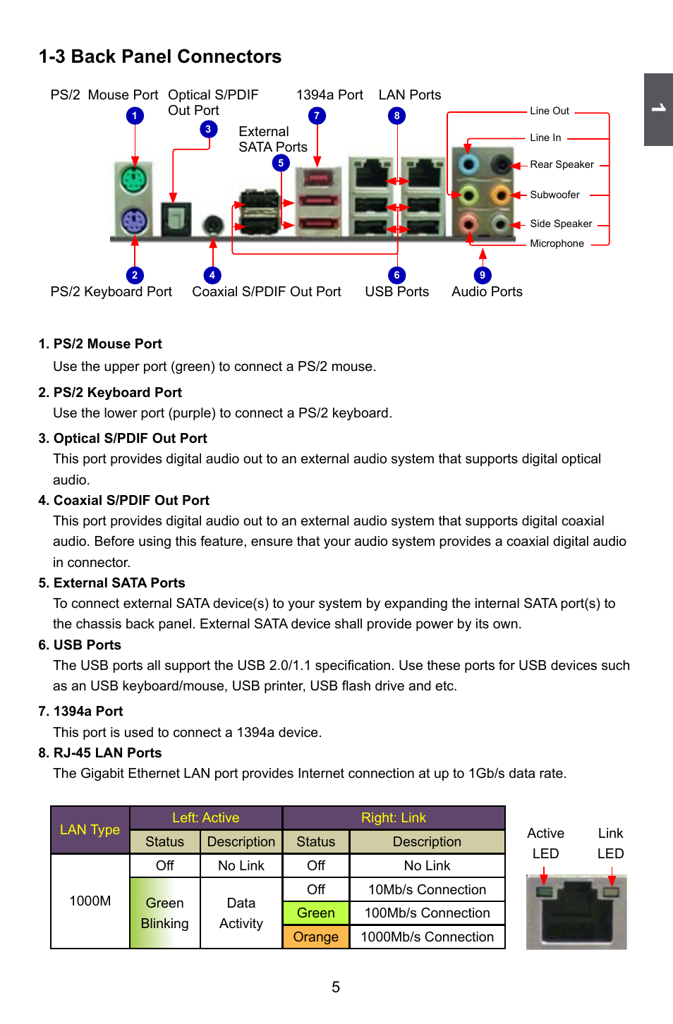 3 back panel connectors | Foxconn A79A-S User Manual | Page 12 / 115