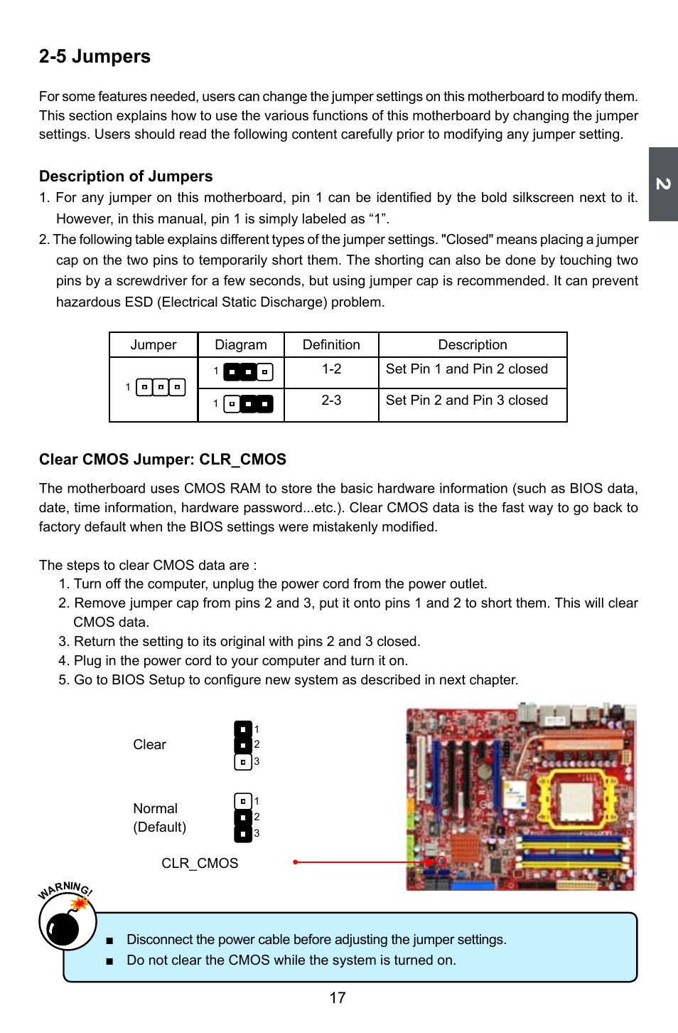 5 jumpers | Foxconn A79A-S User Manual | Page 24 / 115