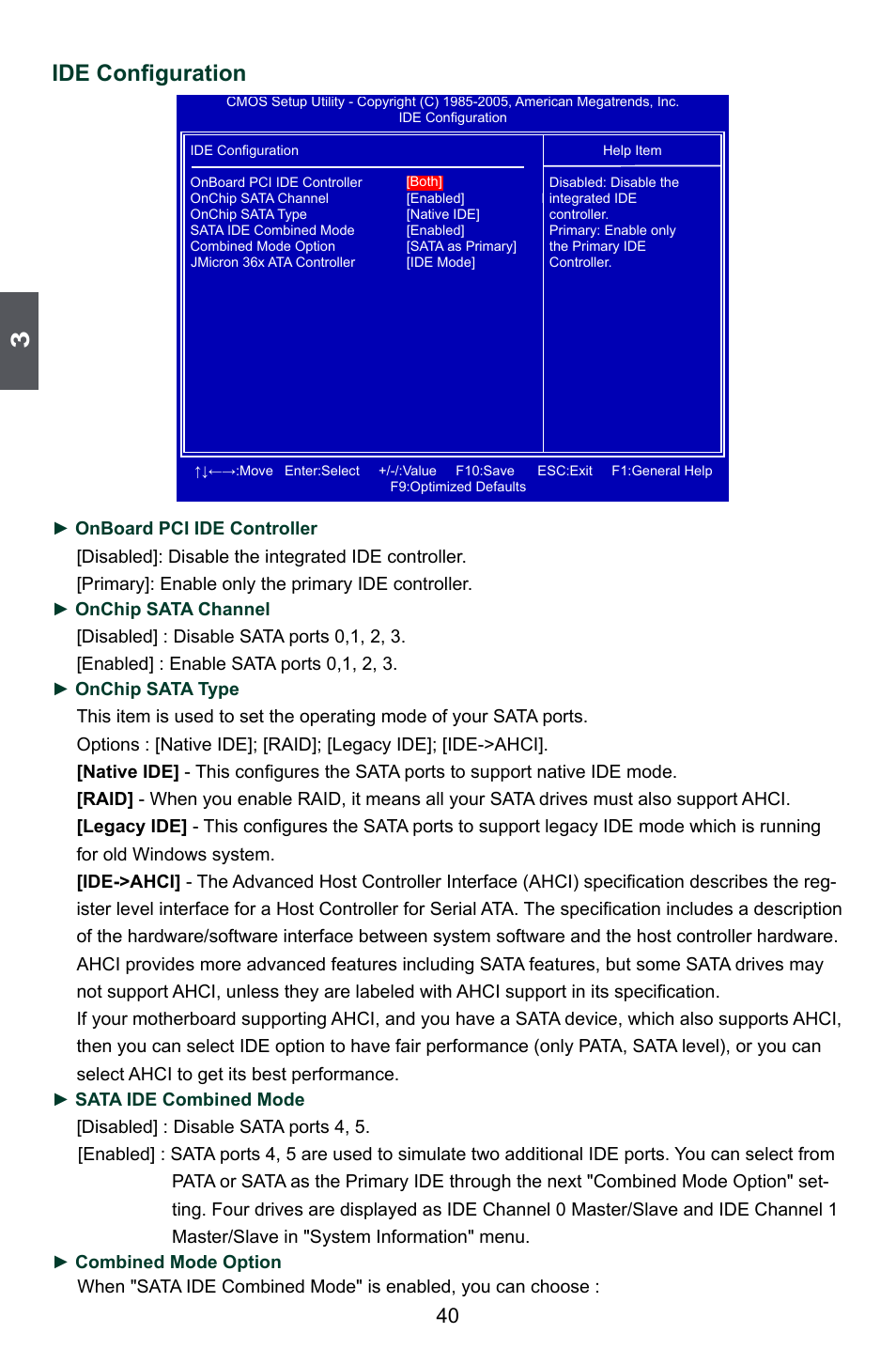 Ide configuration | Foxconn A79A-S User Manual | Page 47 / 115