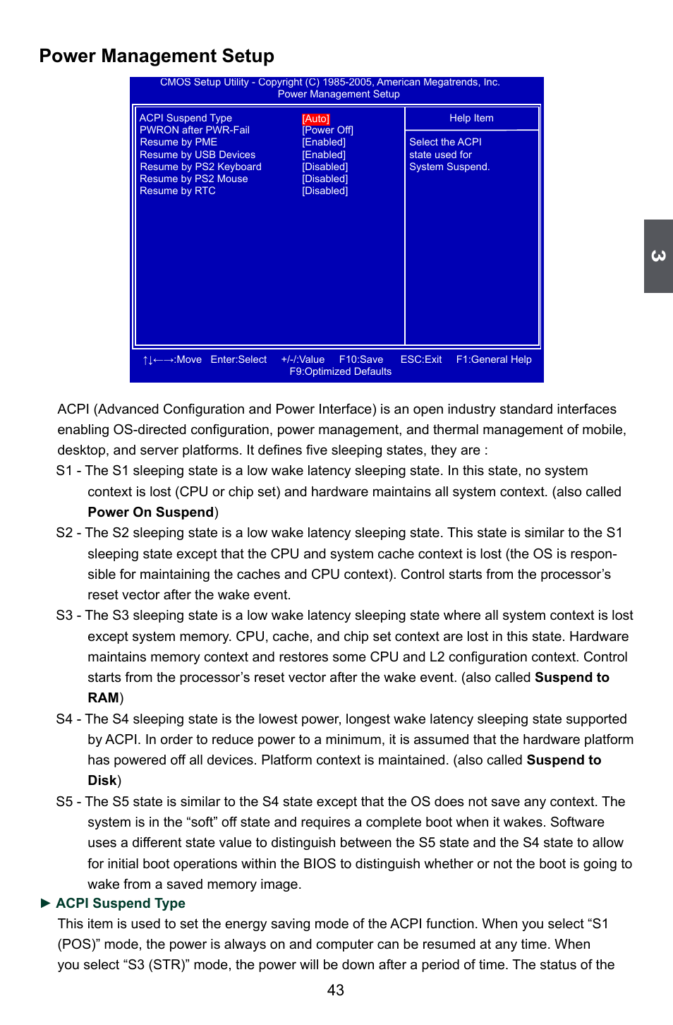 Power management setup | Foxconn A79A-S User Manual | Page 50 / 115