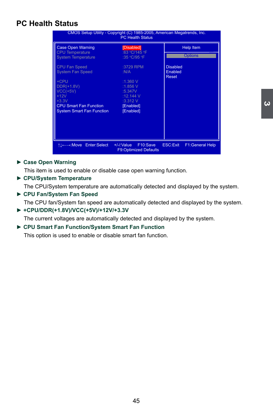 Pc health status | Foxconn A79A-S User Manual | Page 52 / 115