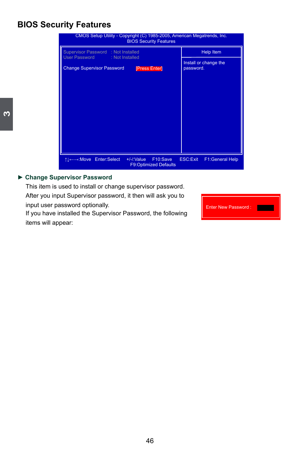 Bios security features | Foxconn A79A-S User Manual | Page 53 / 115