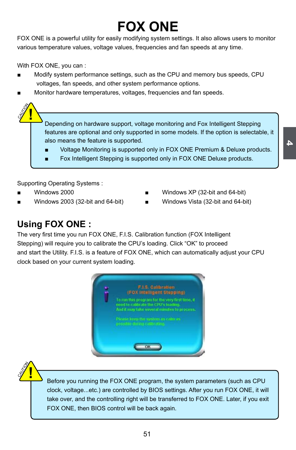 Fox one, Using fox one | Foxconn A79A-S User Manual | Page 58 / 115