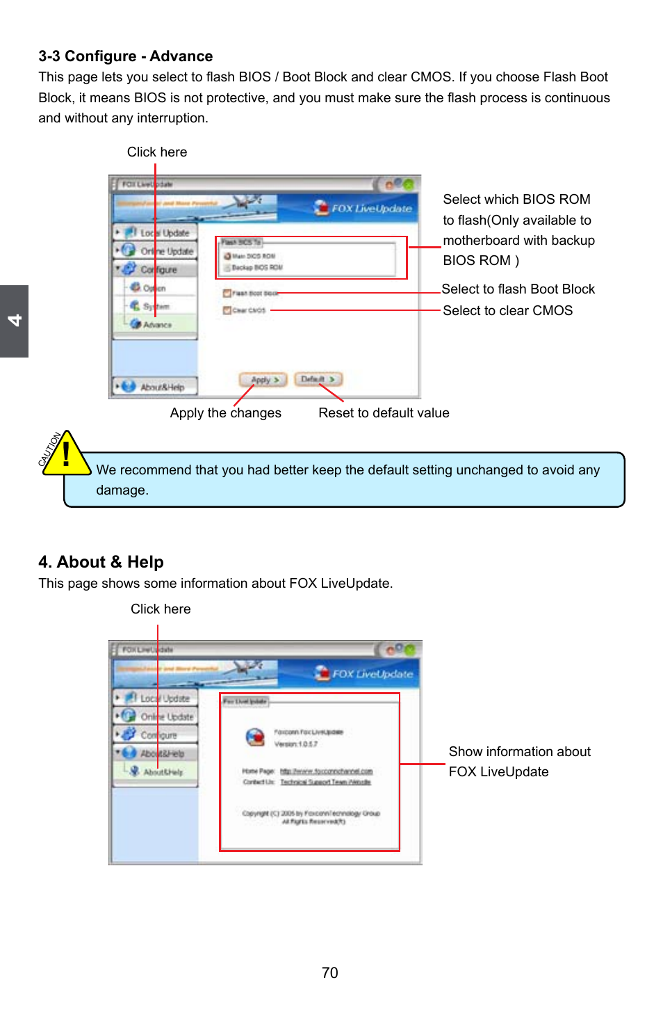 About & help | Foxconn A79A-S User Manual | Page 77 / 115