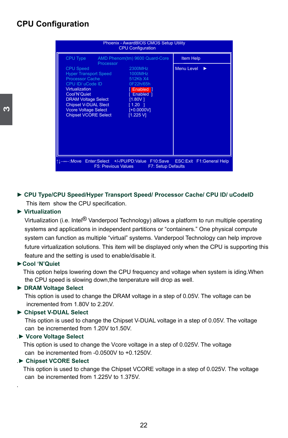 Cpu configuration | Foxconn M61PMX User Manual | Page 29 / 92