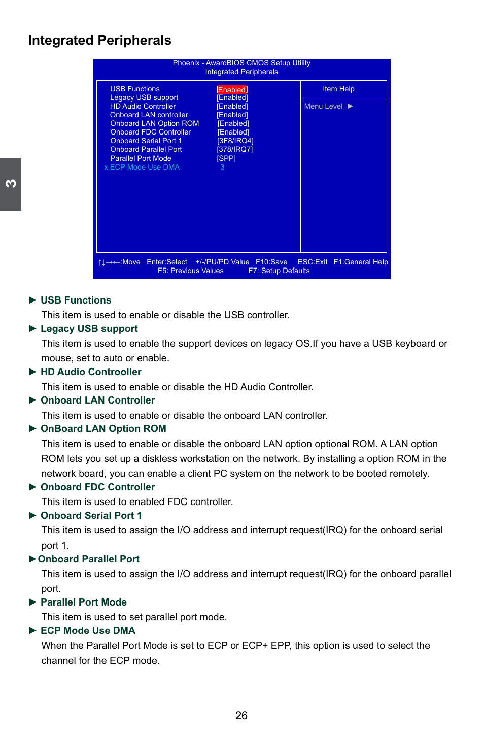 Integrated peripherals | Foxconn M61PMX User Manual | Page 33 / 92