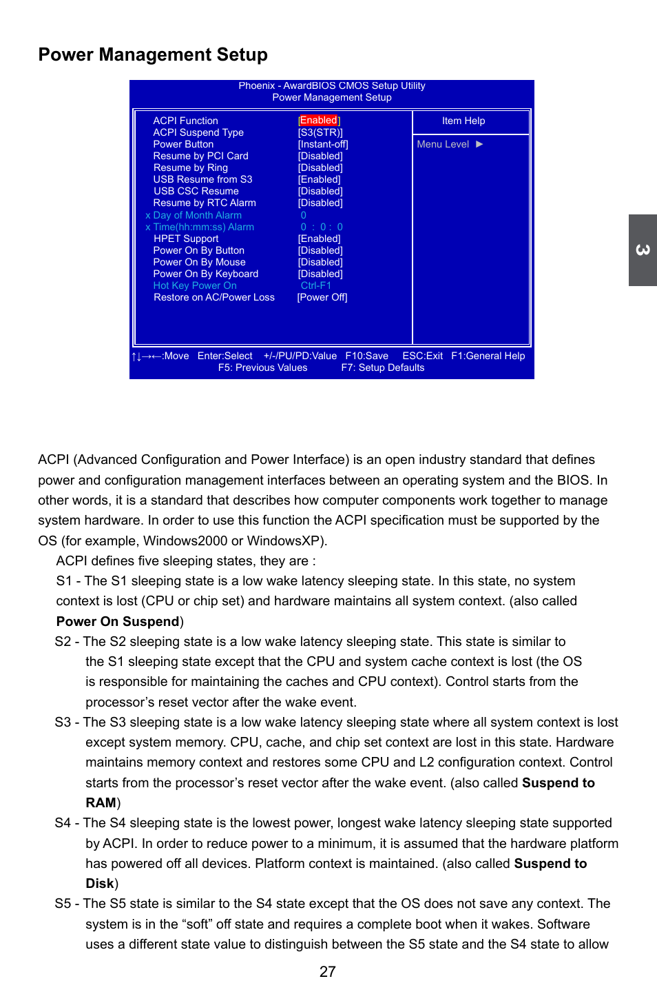 Power management setup | Foxconn M61PMX User Manual | Page 34 / 92