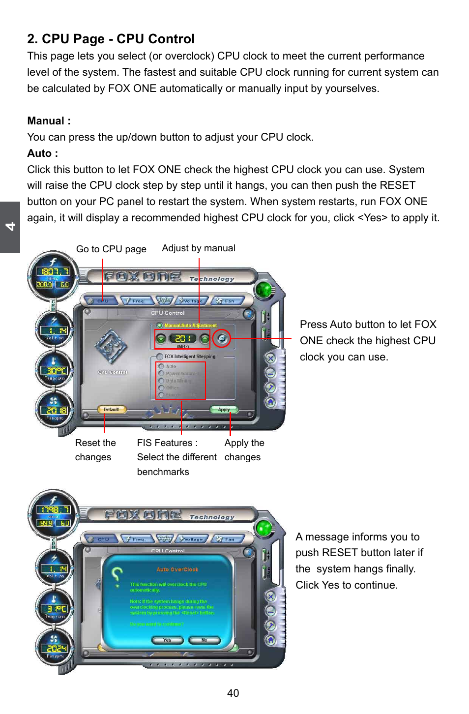 Cpu page - cpu control | Foxconn M61PMX User Manual | Page 47 / 92