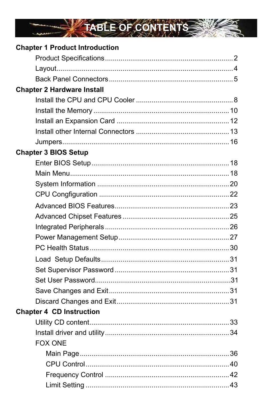 Foxconn M61PMX User Manual | Page 6 / 92