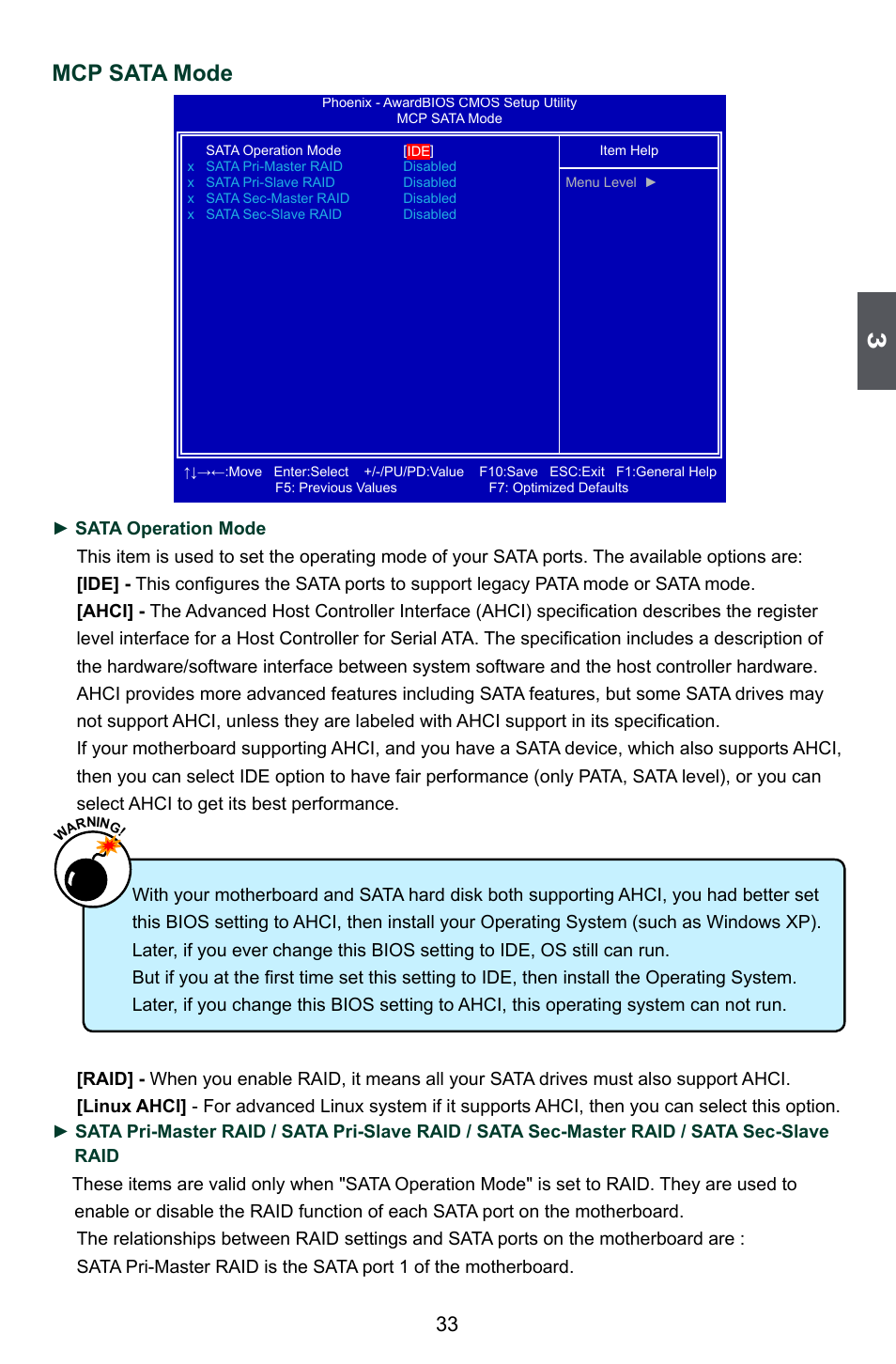 Mcp sata mode | Foxconn 720AL User Manual | Page 40 / 110