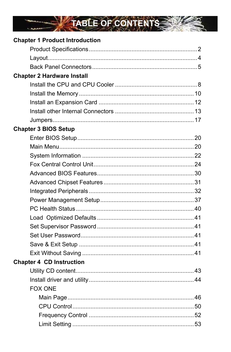 Foxconn 720AL User Manual | Page 6 / 110