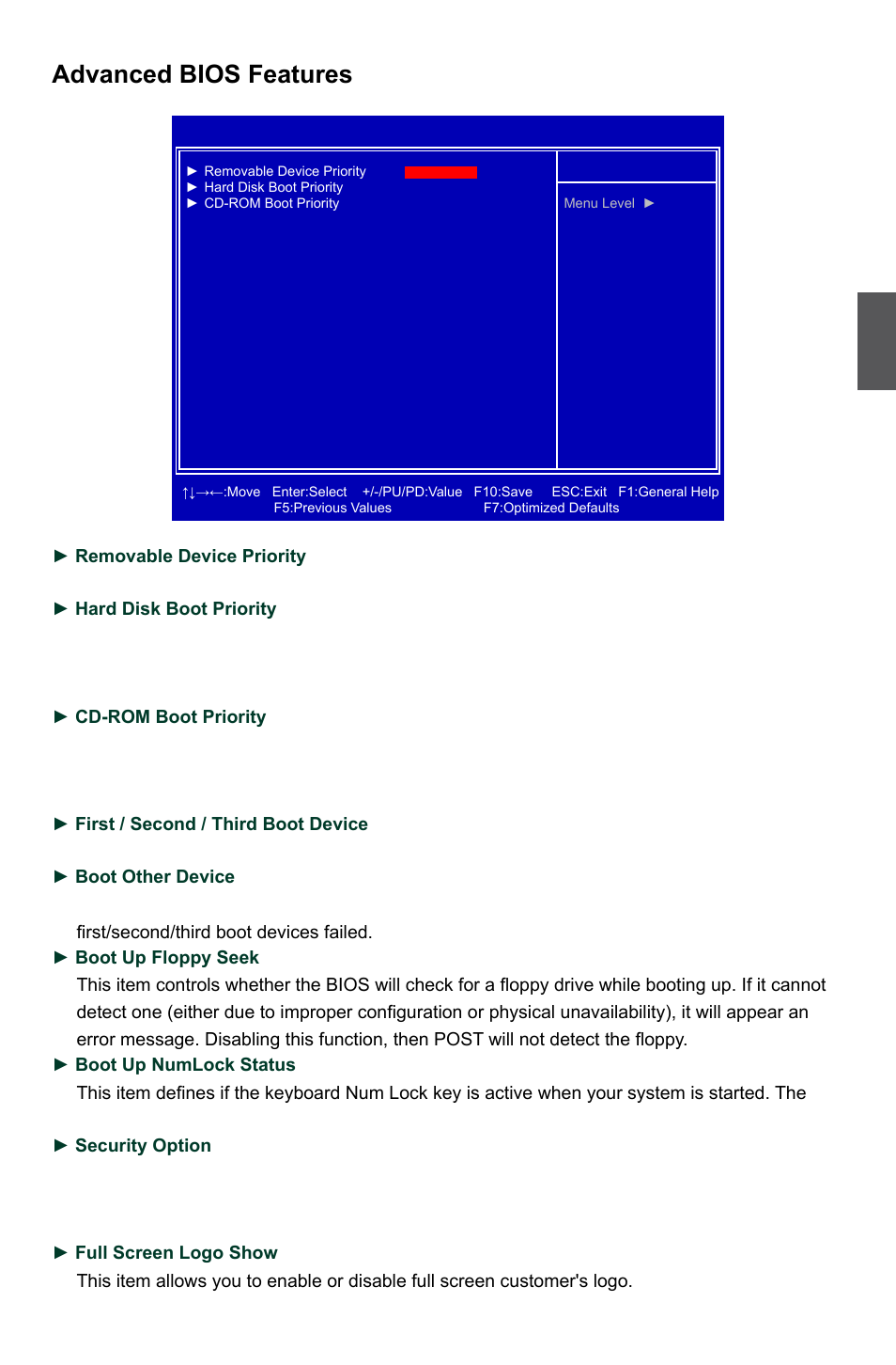 Advanced bios features | Foxconn Destroyer User Manual | Page 34 / 113