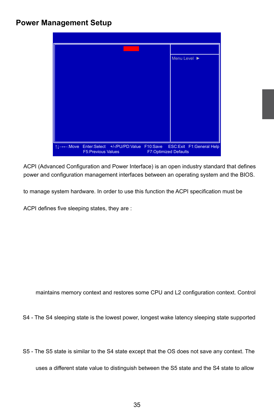 Power management setup | Foxconn Destroyer User Manual | Page 42 / 113