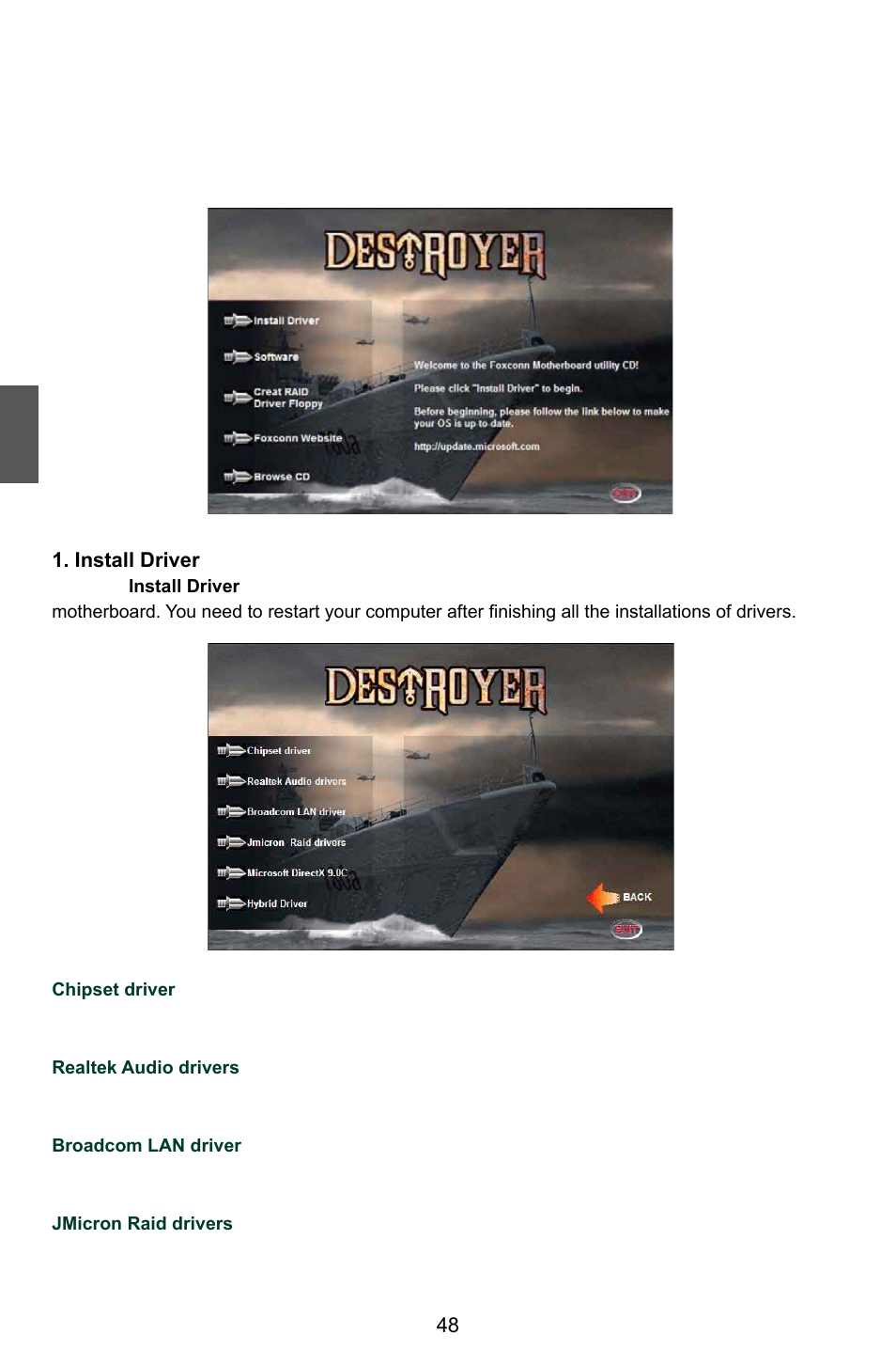 Utility cd introduction | Foxconn Destroyer User Manual | Page 55 / 113