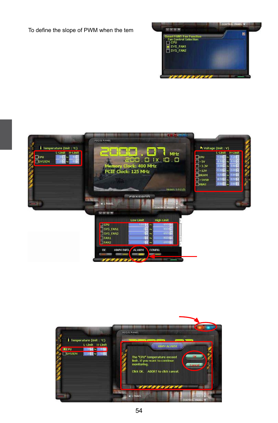 Alarm | Foxconn Destroyer User Manual | Page 61 / 113