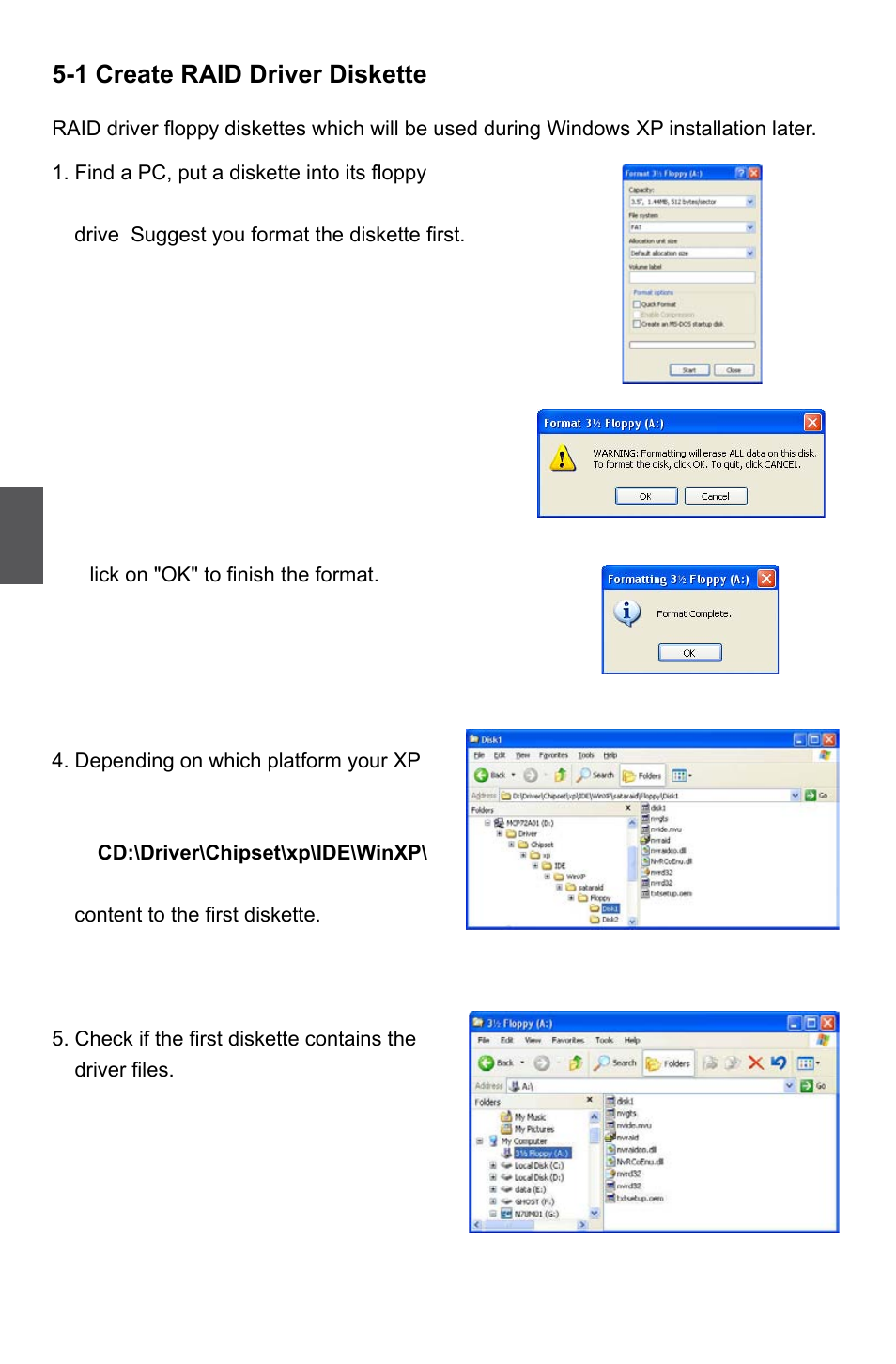 1 create raid driver diskette | Foxconn Destroyer User Manual | Page 79 / 113