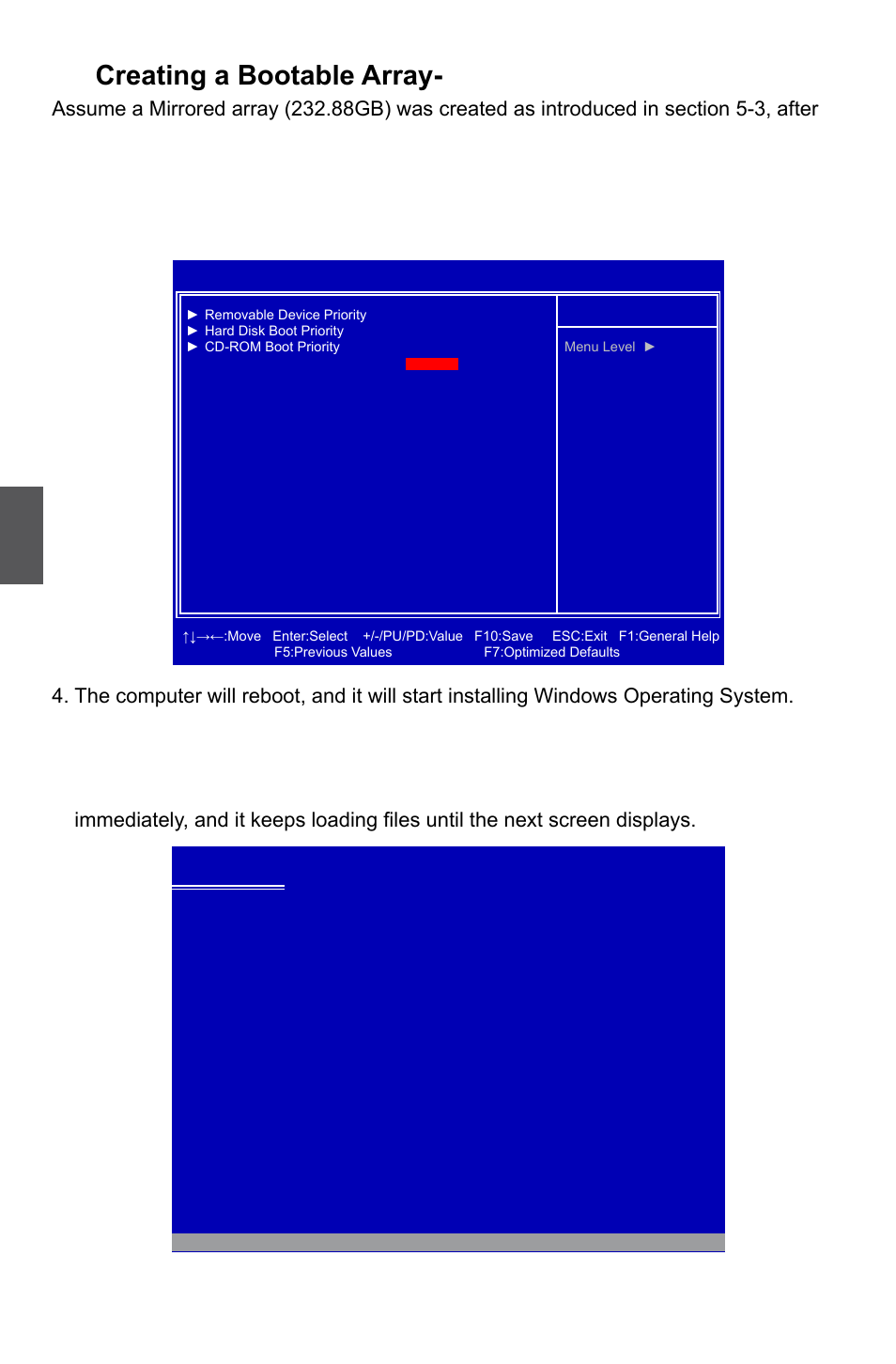 Creating a bootable array, Install a new windows xp | Foxconn Destroyer User Manual | Page 97 / 113