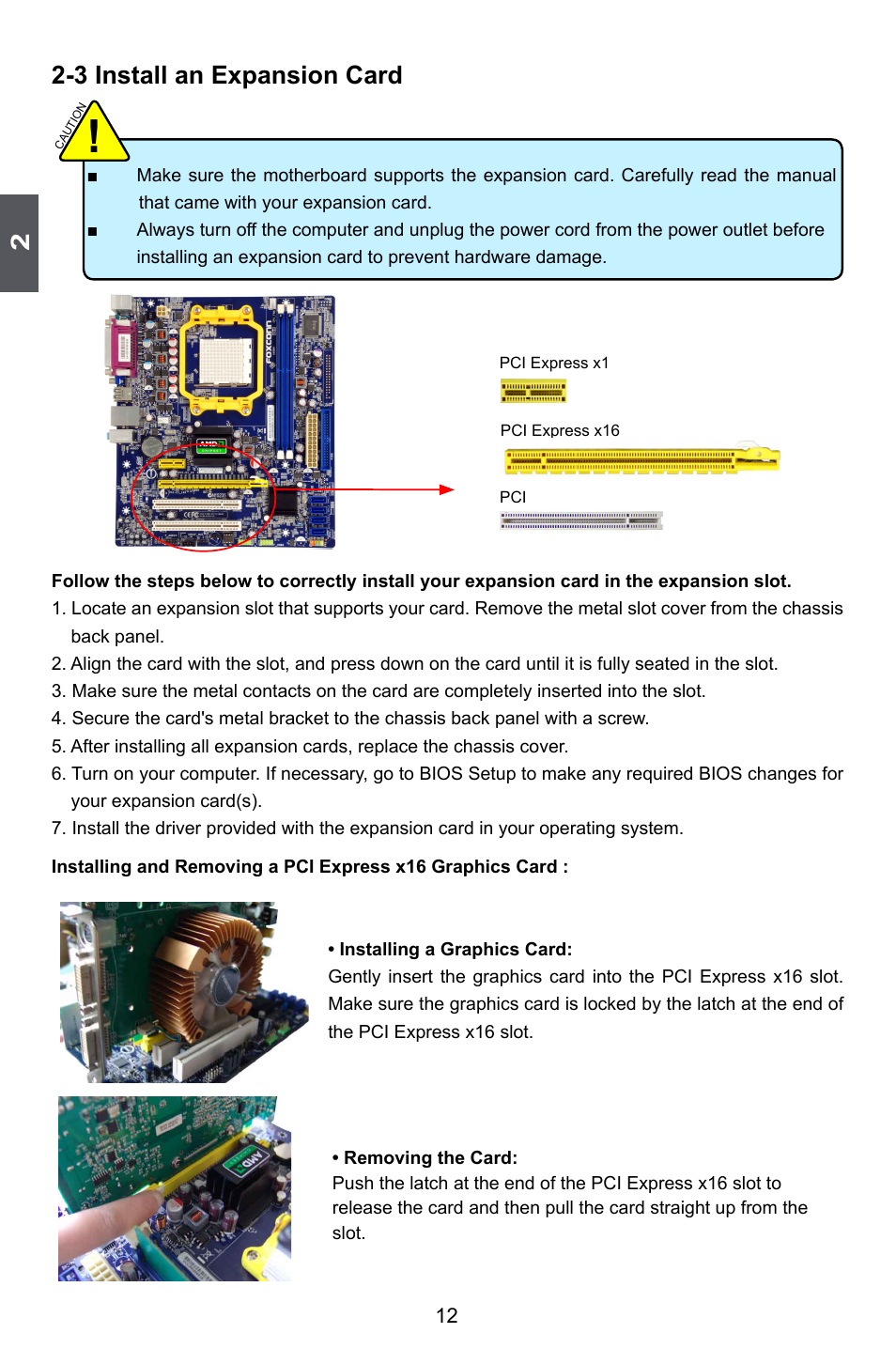 3 install an expansion card | Foxconn A6GMV User Manual | Page 19 / 76