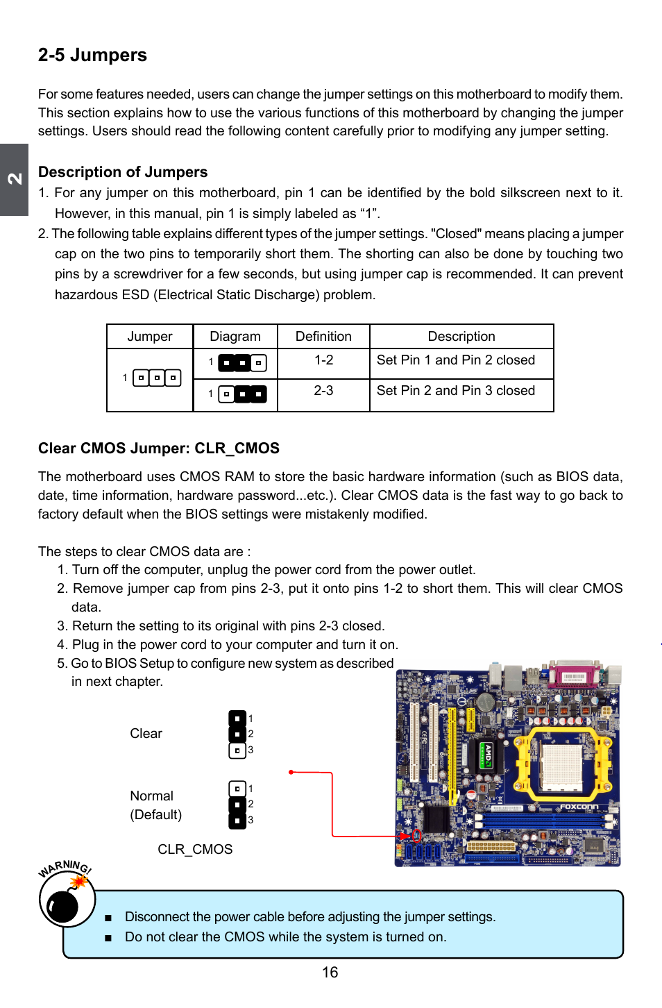 5 jumpers | Foxconn A6GMV User Manual | Page 23 / 76