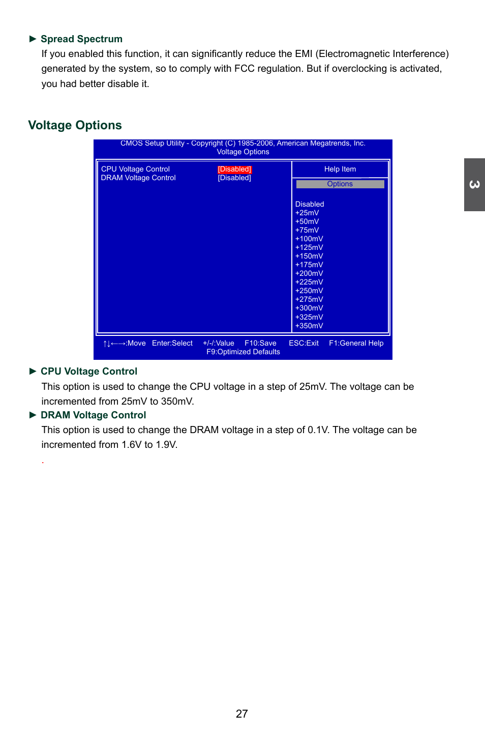Voltage options | Foxconn A74ML 3.0 User Manual | Page 34 / 105