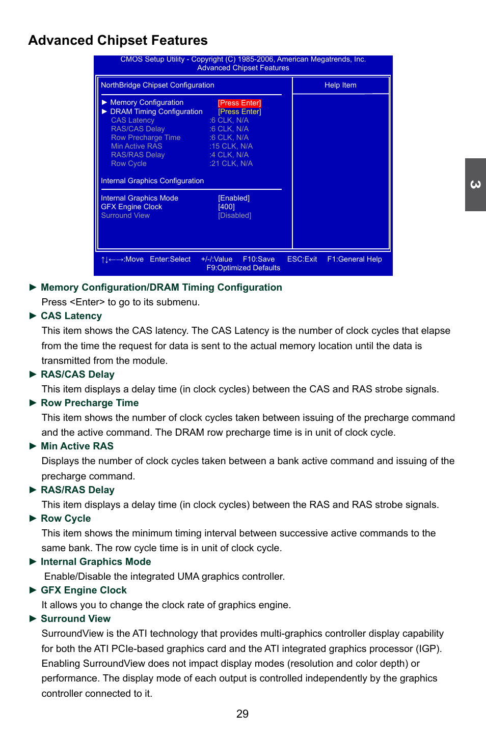 Advanced chipset features | Foxconn A74ML 3.0 User Manual | Page 36 / 105