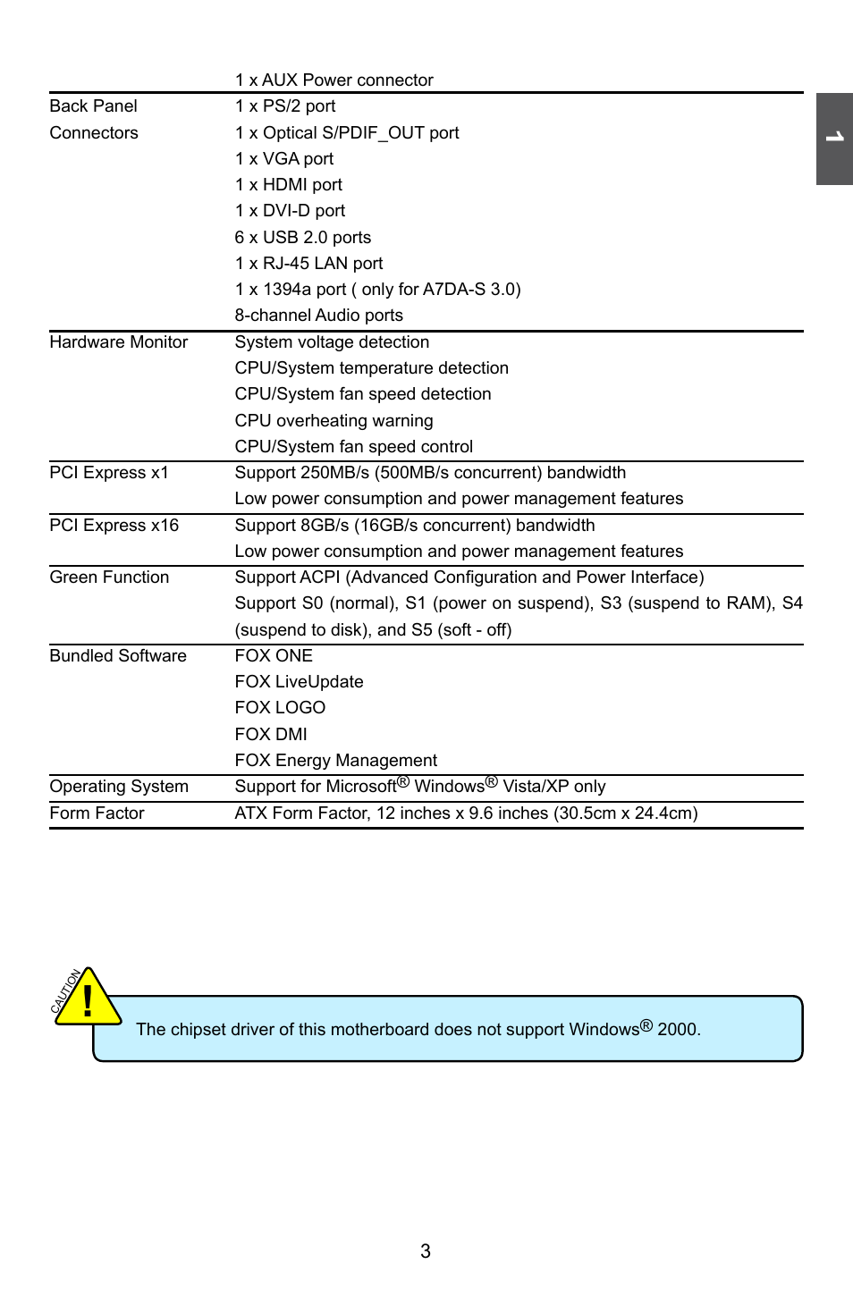 Foxconn A7DA 3.0 User Manual | Page 10 / 112