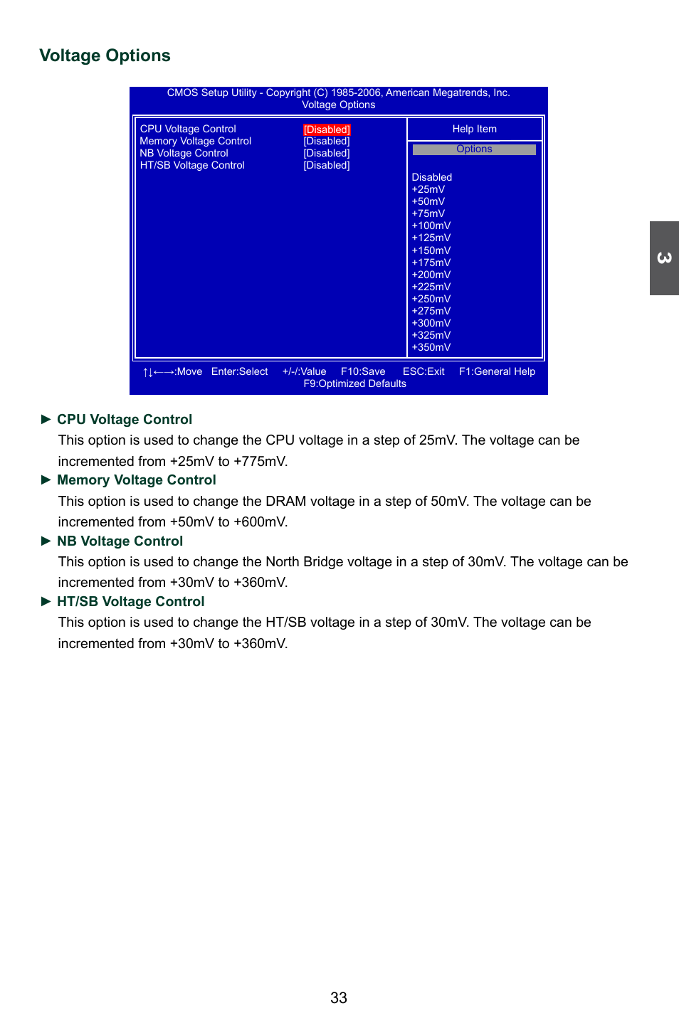 Voltage options | Foxconn A7DA 3.0 User Manual | Page 40 / 112