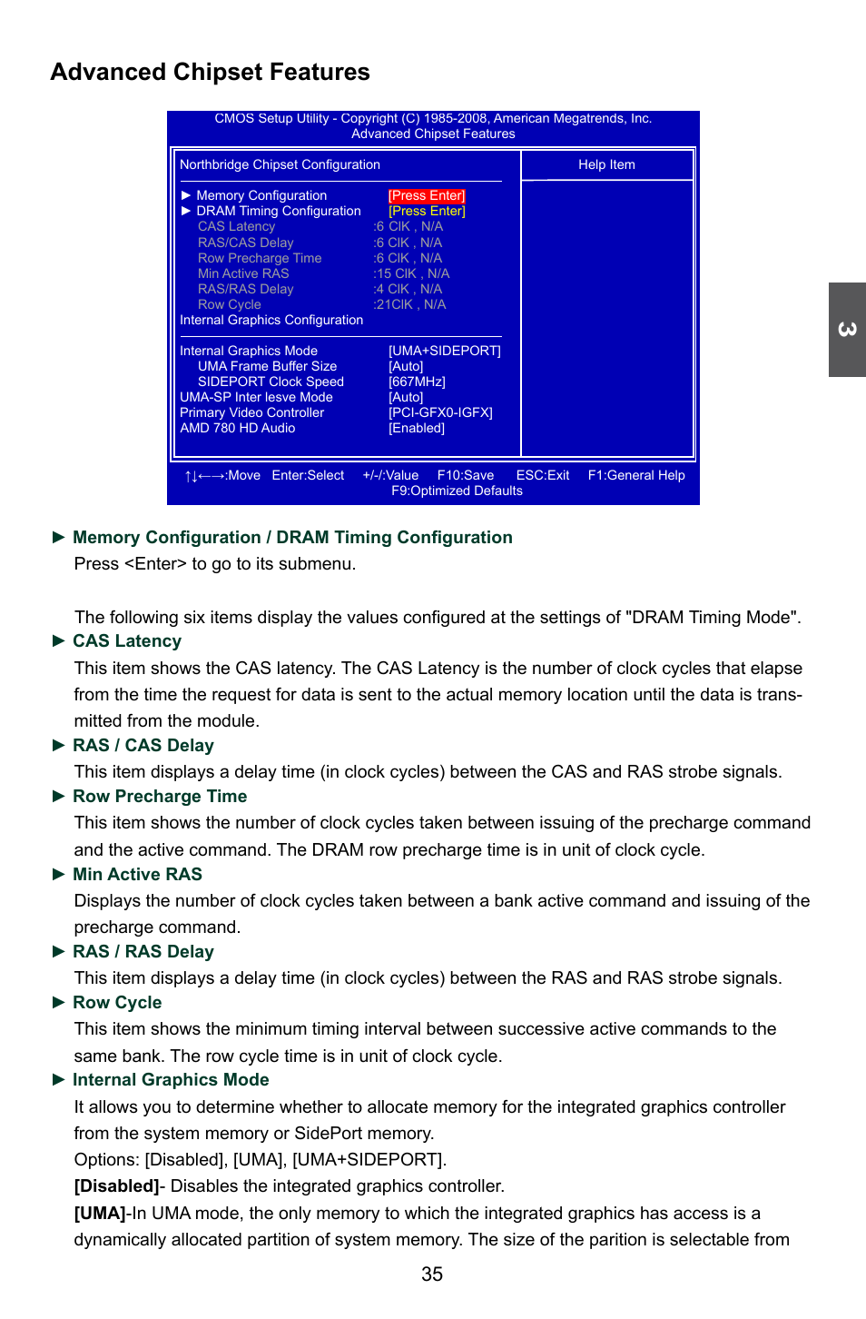 Advanced chipset features | Foxconn A7DA 3.0 User Manual | Page 42 / 112