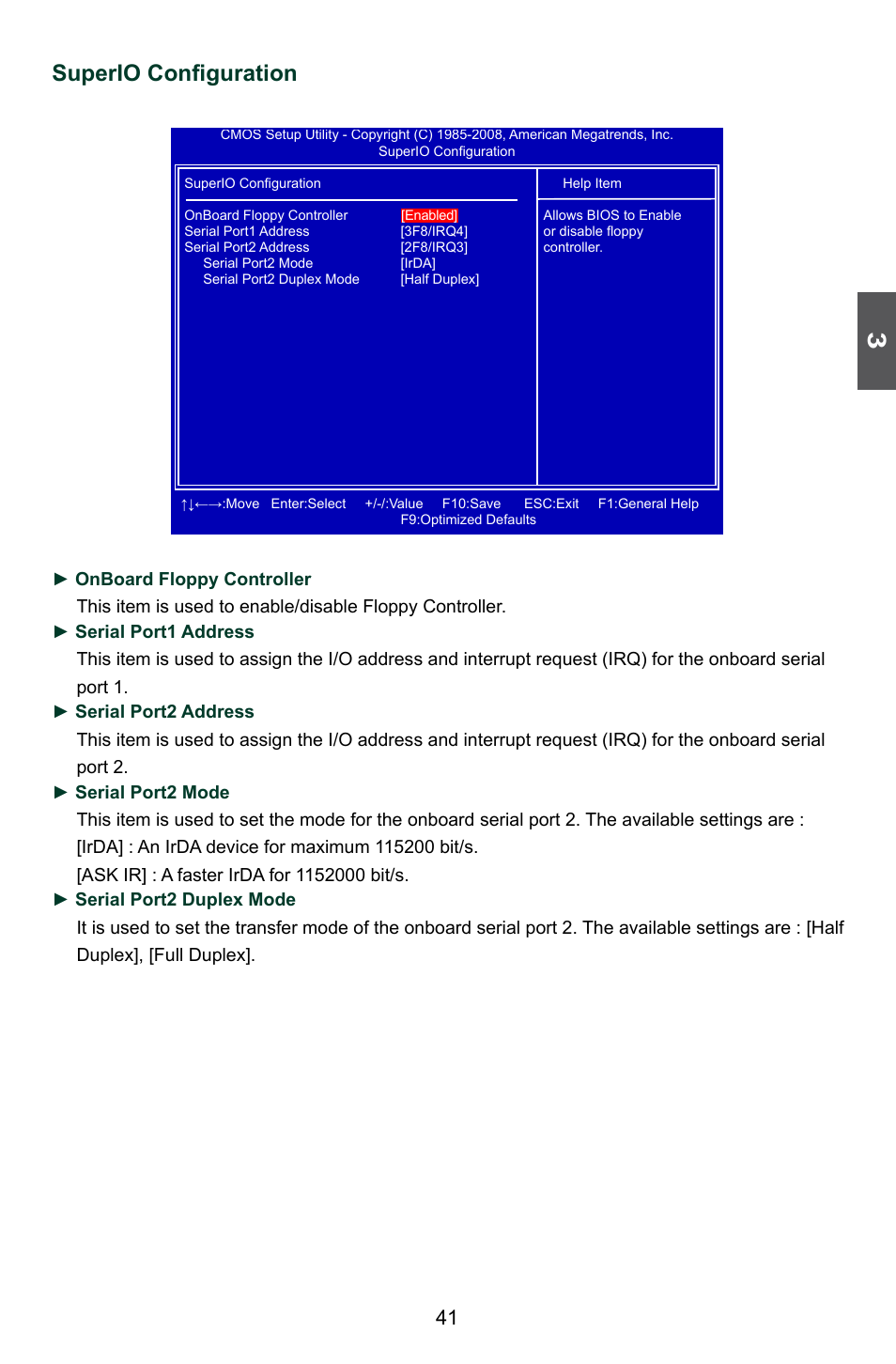 Superio configuration | Foxconn A7DA 3.0 User Manual | Page 48 / 112