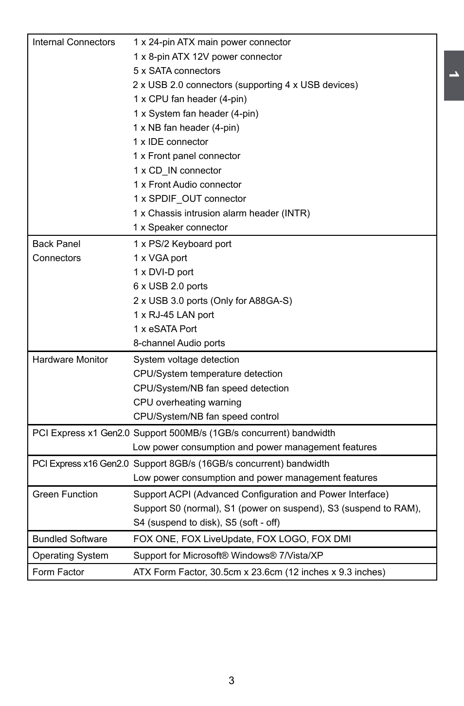 Foxconn A88GA User Manual | Page 10 / 54