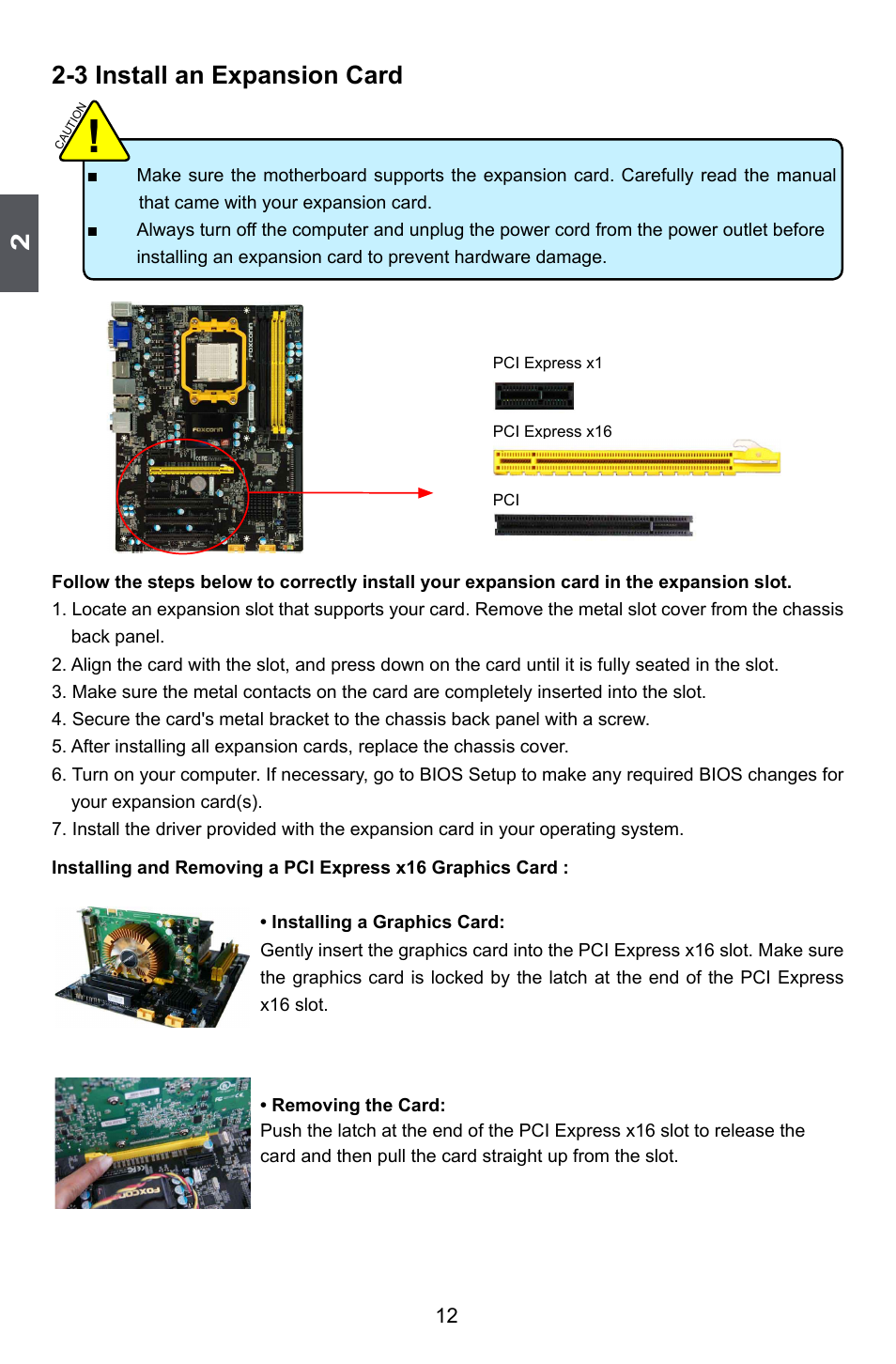 3 install an expansion card | Foxconn A88GA User Manual | Page 19 / 54