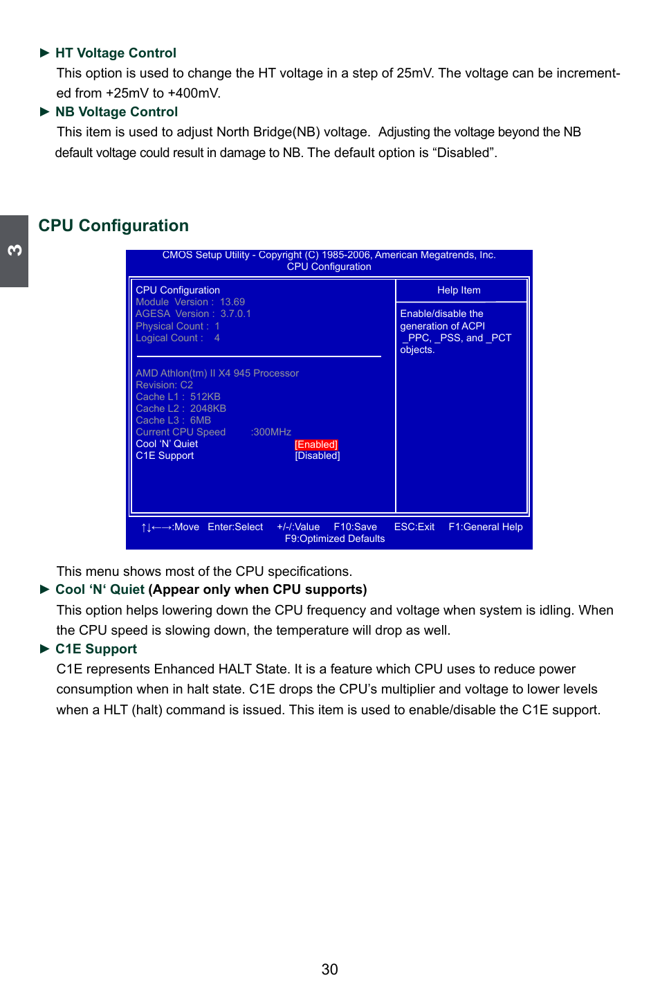 Cpu configuration | Foxconn A88GA User Manual | Page 37 / 54