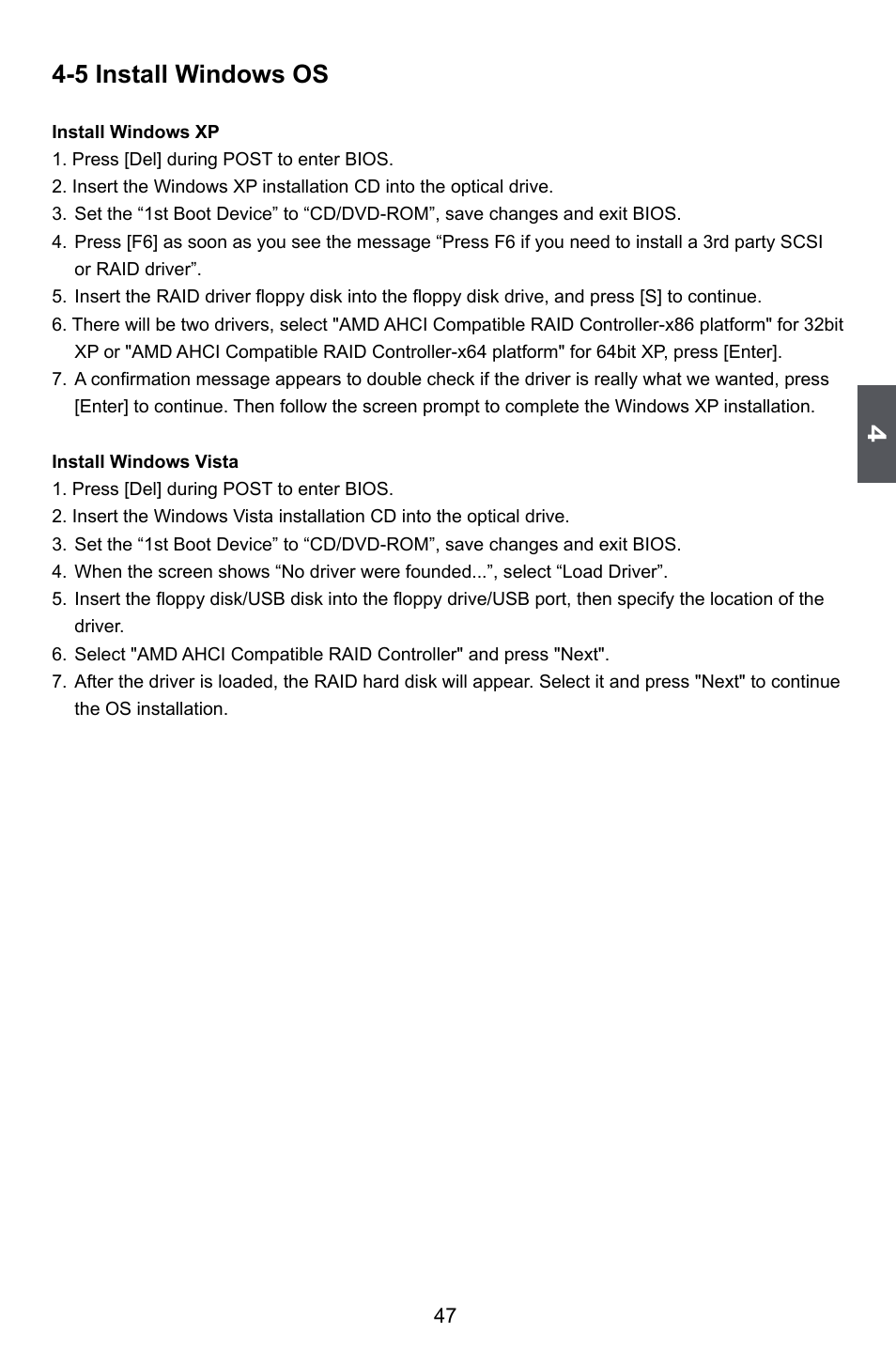 5 install windows os | Foxconn A88GA User Manual | Page 54 / 54