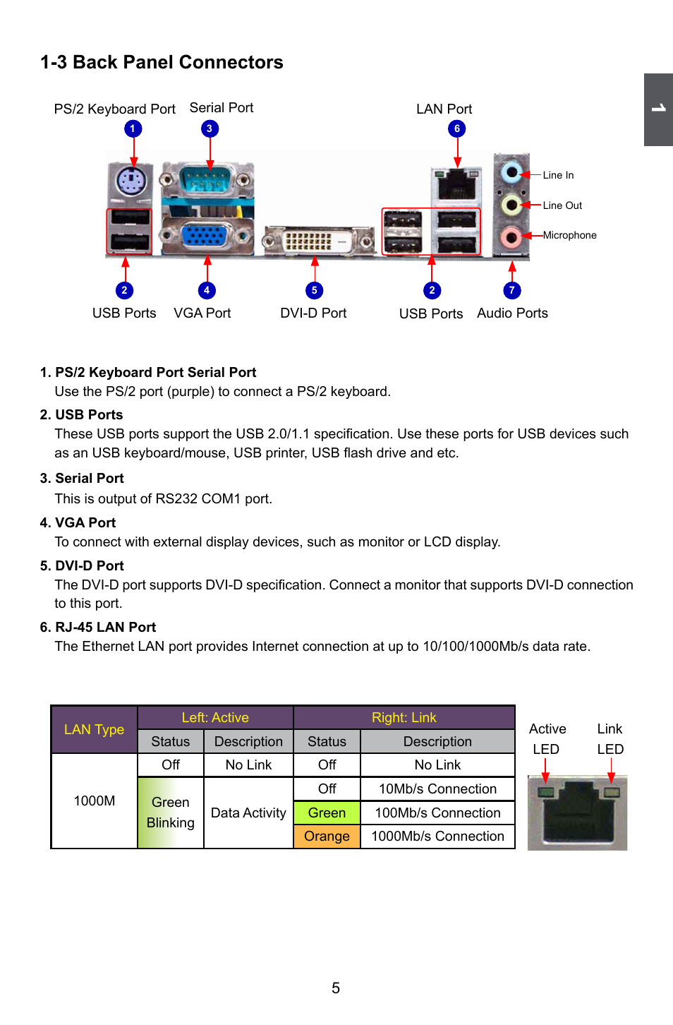 3 back panel connectors | Foxconn A88GML User Manual | Page 12 / 101