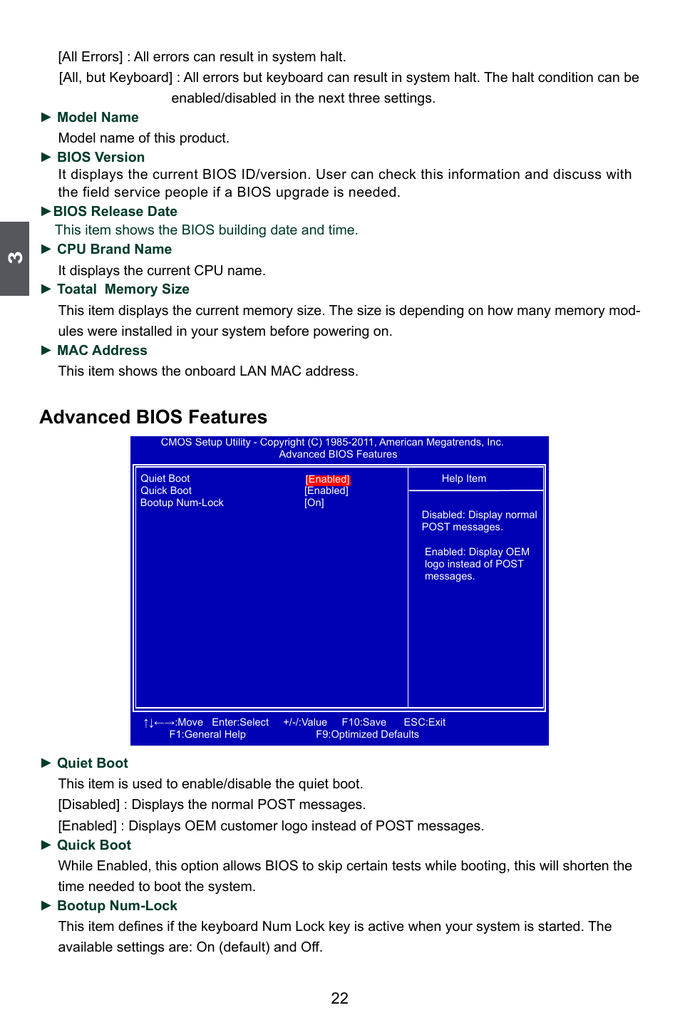 Advanced bios features | Foxconn A88GML User Manual | Page 29 / 101