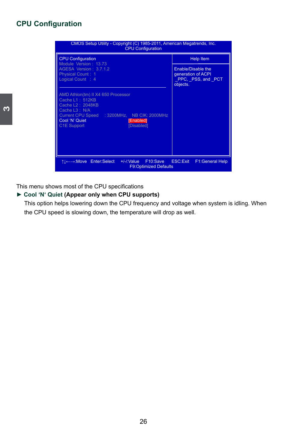 Cpu configuration | Foxconn A88GML User Manual | Page 33 / 101