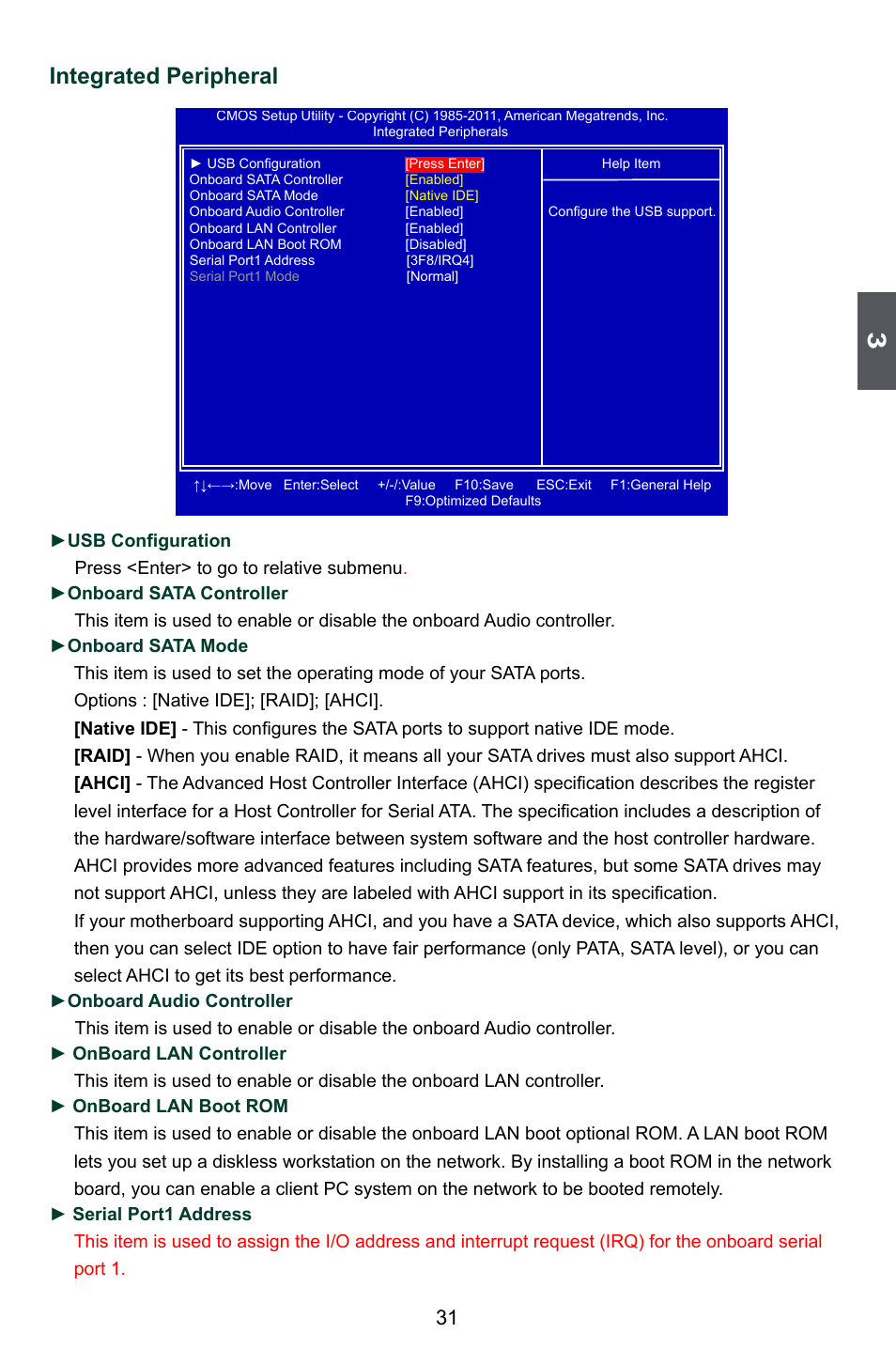 Integrated peripheral | Foxconn A88GML User Manual | Page 38 / 101
