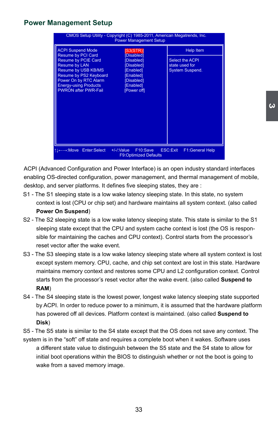 Power management setup | Foxconn A88GML User Manual | Page 40 / 101