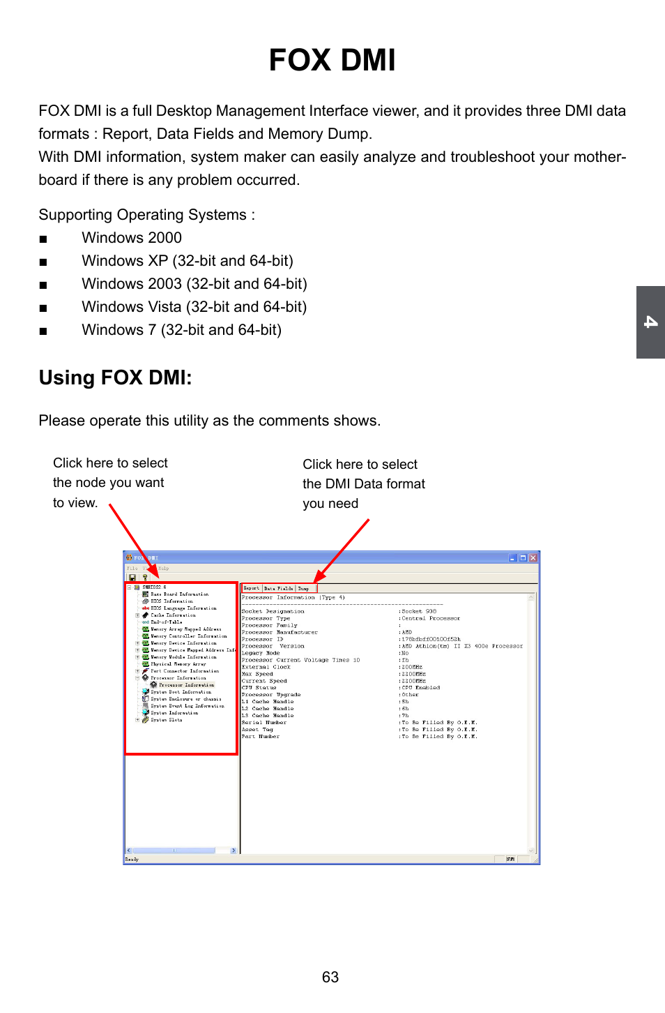 Fox dmi, Using fox dmi | Foxconn A88GML User Manual | Page 70 / 101