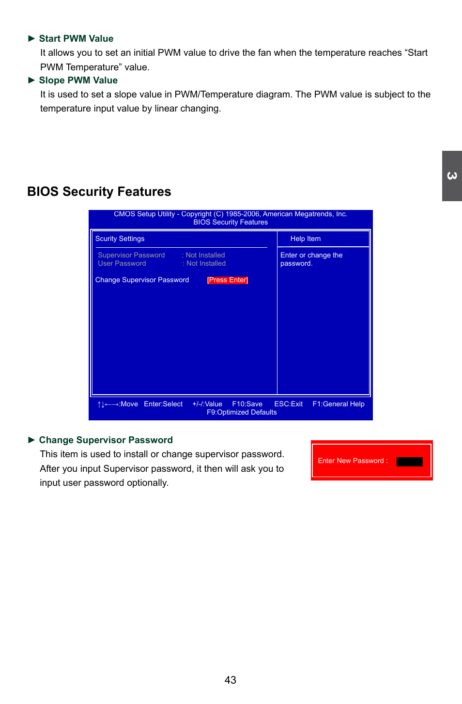 Bios security features | Foxconn A88GMV User Manual | Page 50 / 57