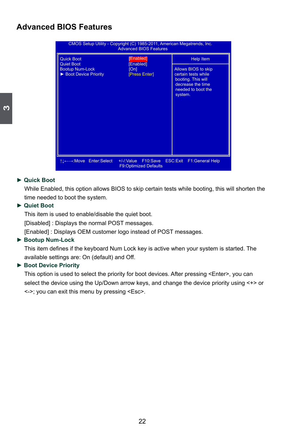 Advanced bios features | Foxconn M61PML User Manual | Page 29 / 101