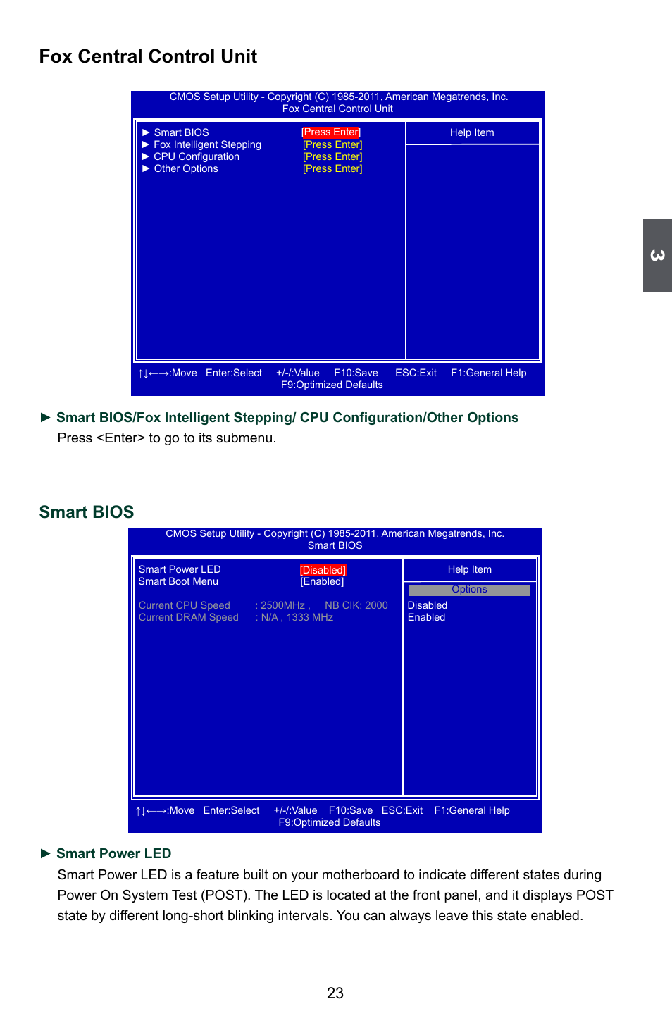 Fox central control unit, Smart bios | Foxconn M61PML User Manual | Page 30 / 101