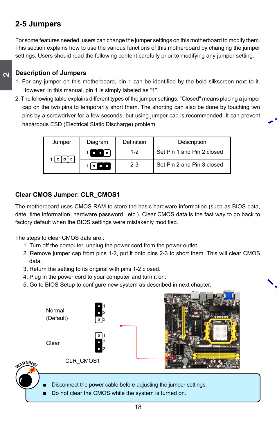 5 jumpers | Foxconn A55A User Manual | Page 25 / 103