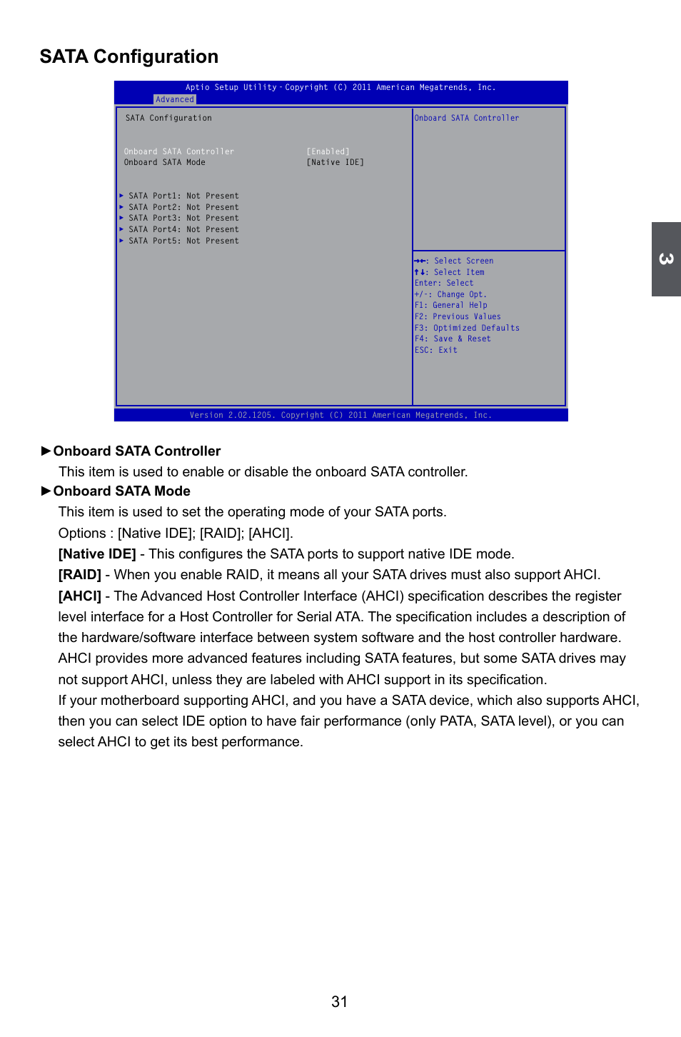 Sata configuration | Foxconn A55A User Manual | Page 38 / 103