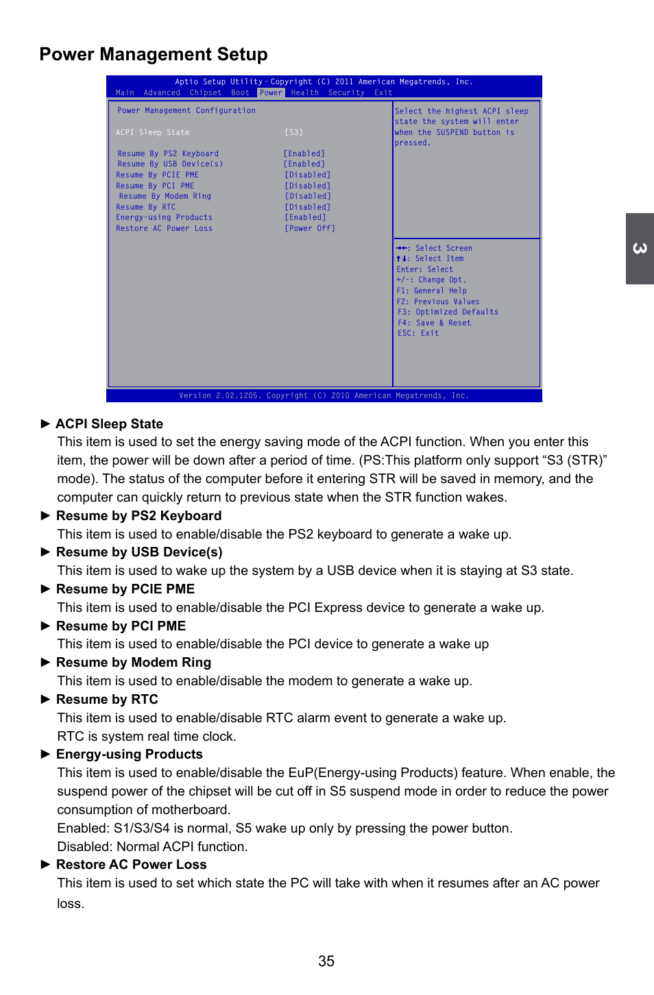Power management setup | Foxconn A55A User Manual | Page 42 / 103